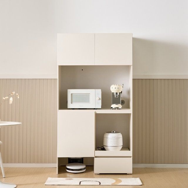 히트가구 G2150 로봇청소기 멀티 수납장 990