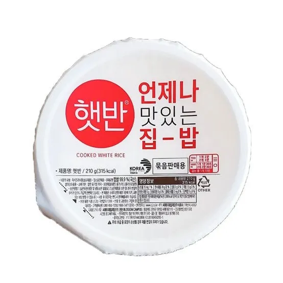 [햇반]Cj 햇반210g X 36개/ 즉석식품/ 즉석밥 : 롯데ON