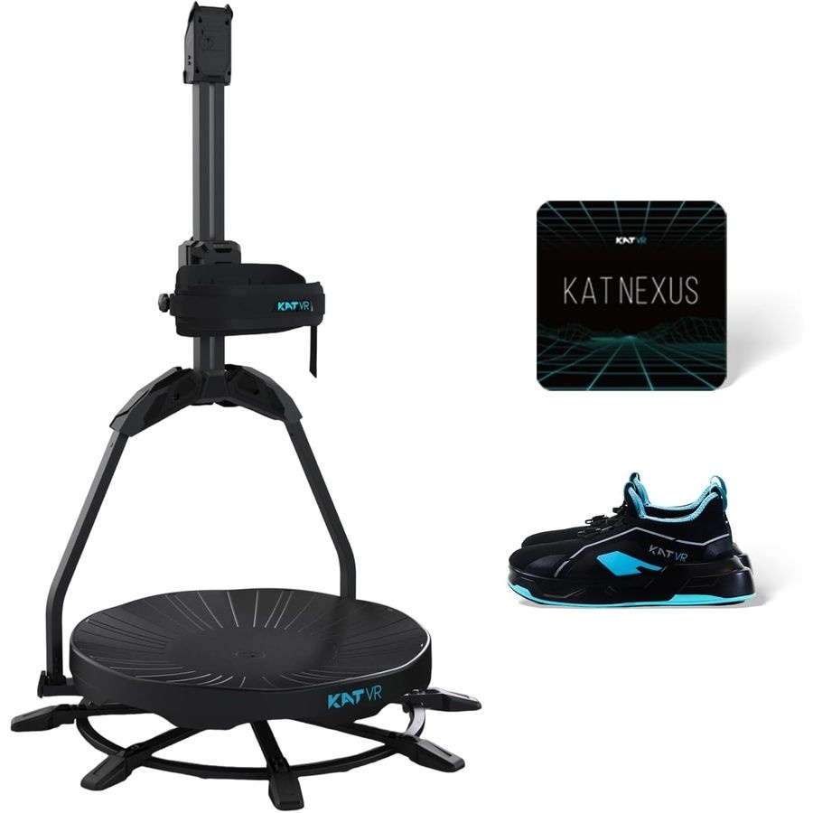 [해외] KAT Walk C2 코어 넥서스 VR 트레드밀 워킹 패드 360도 게이밍 피트니스 블랙