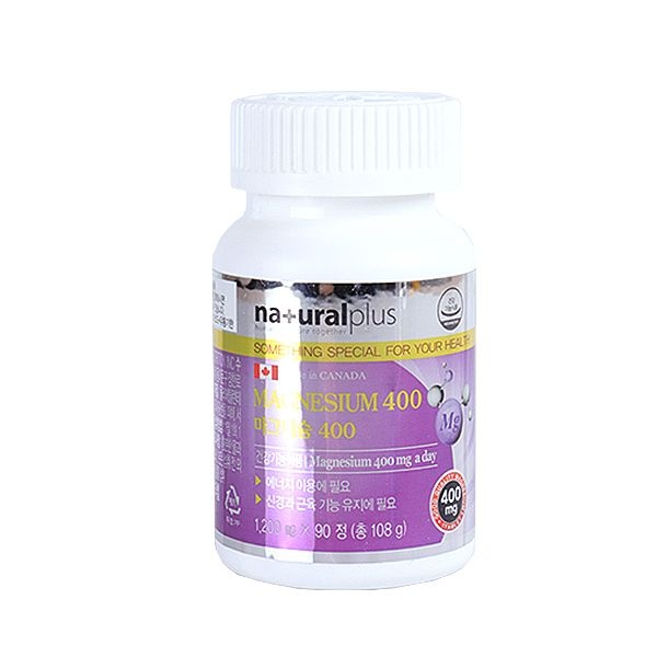 내츄럴플러스 마그네슘400 1,200mg 90정 마그네슘보충제