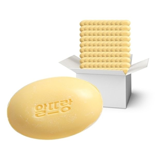 LG생활건강 [엘지생활건강](무배)알뜨랑 세면 비누 노랑 1박스 (130g X 80개입)