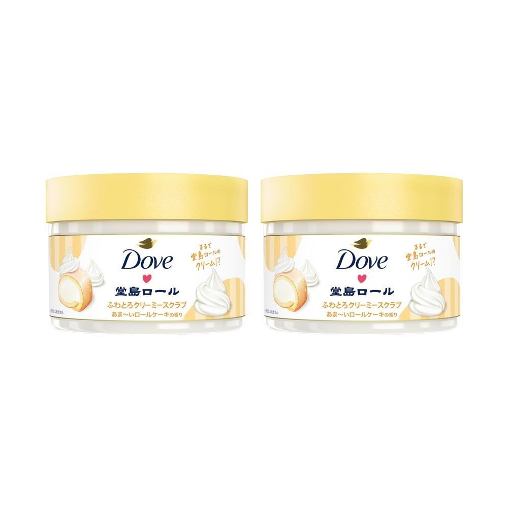 [해외] Dove 도브 한정 도지마롤 크리미 바디 스크럽 각질케어 298g 2개 일본 바디케어