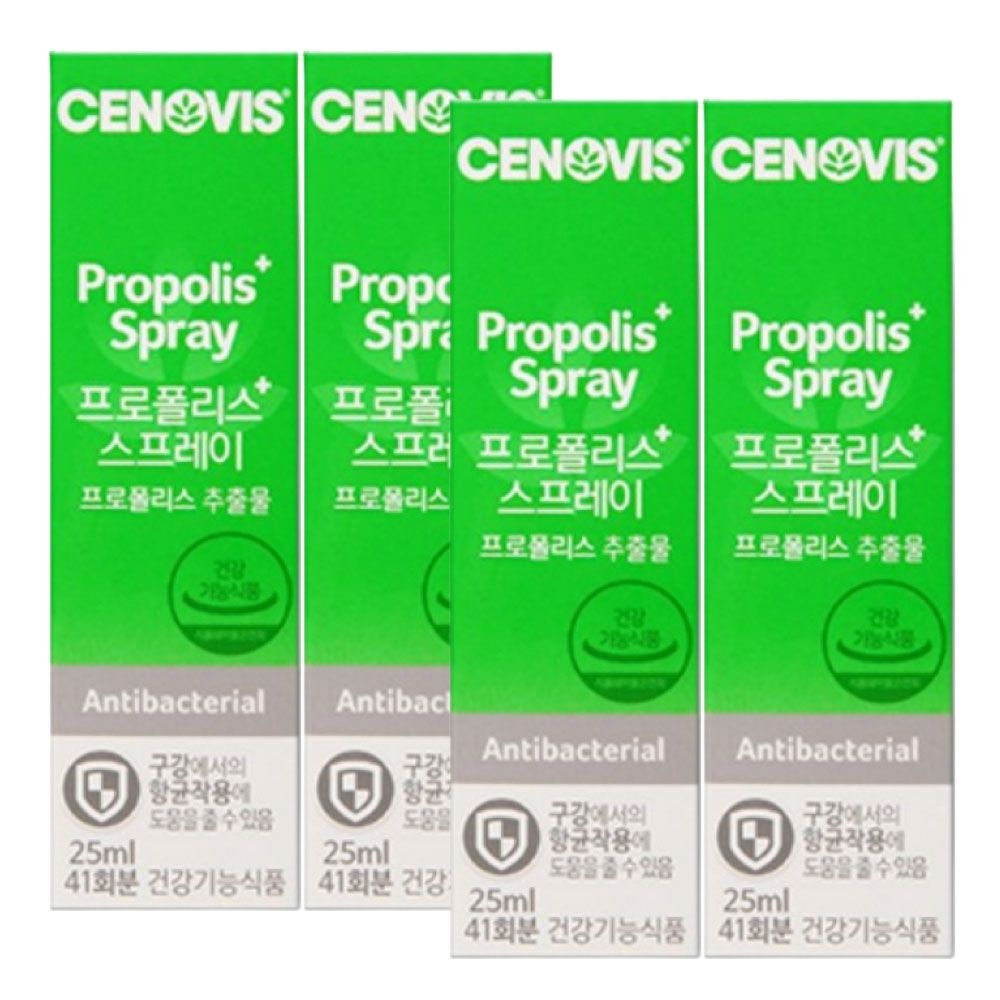 세노비스 프로폴리스 스프레이 25ml x 4개 구강 항균 도움