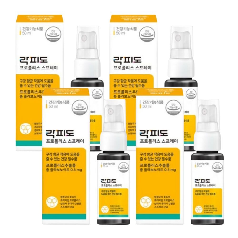 락피도 구강 항균 도움 프로폴리스 스프레이 50ml x 4개