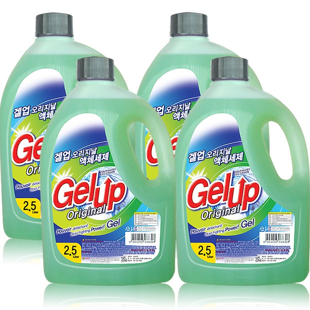 겔업 친환경세제 총 세탁 세제 액체세제 오리지날 2.5L 4개 10000ml