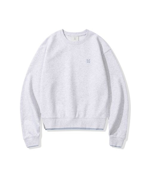 CGP <매장정품> CGP (우먼) 레이어드 맨투맨_멜란지 그레이 CBESWTL501MG 119426