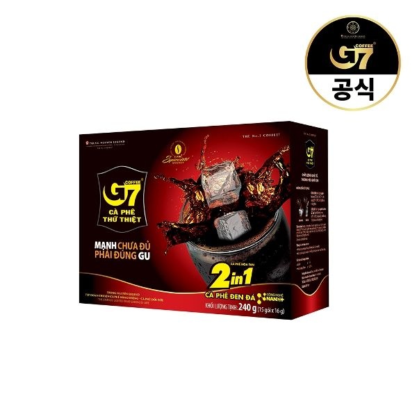 G7 2IN1 커피앤슈가 16g x 15개입 내수용(베트남PKG)