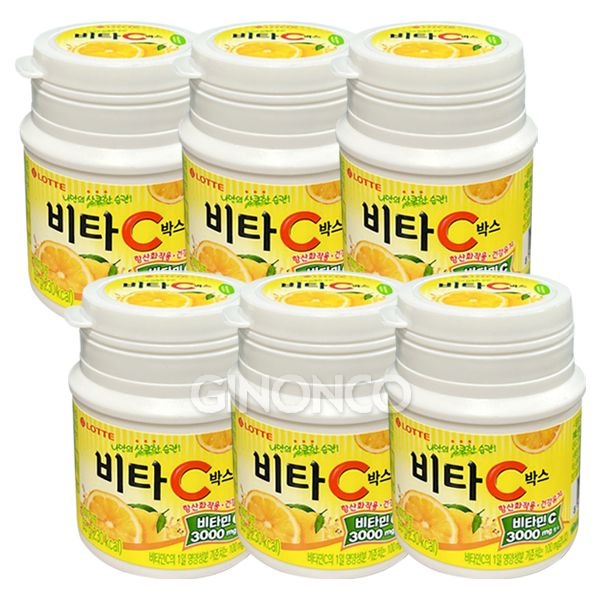 퍼스트APP더블데이롯데 비타C박스 65g 6개 비타민C 사탕 레몬맛