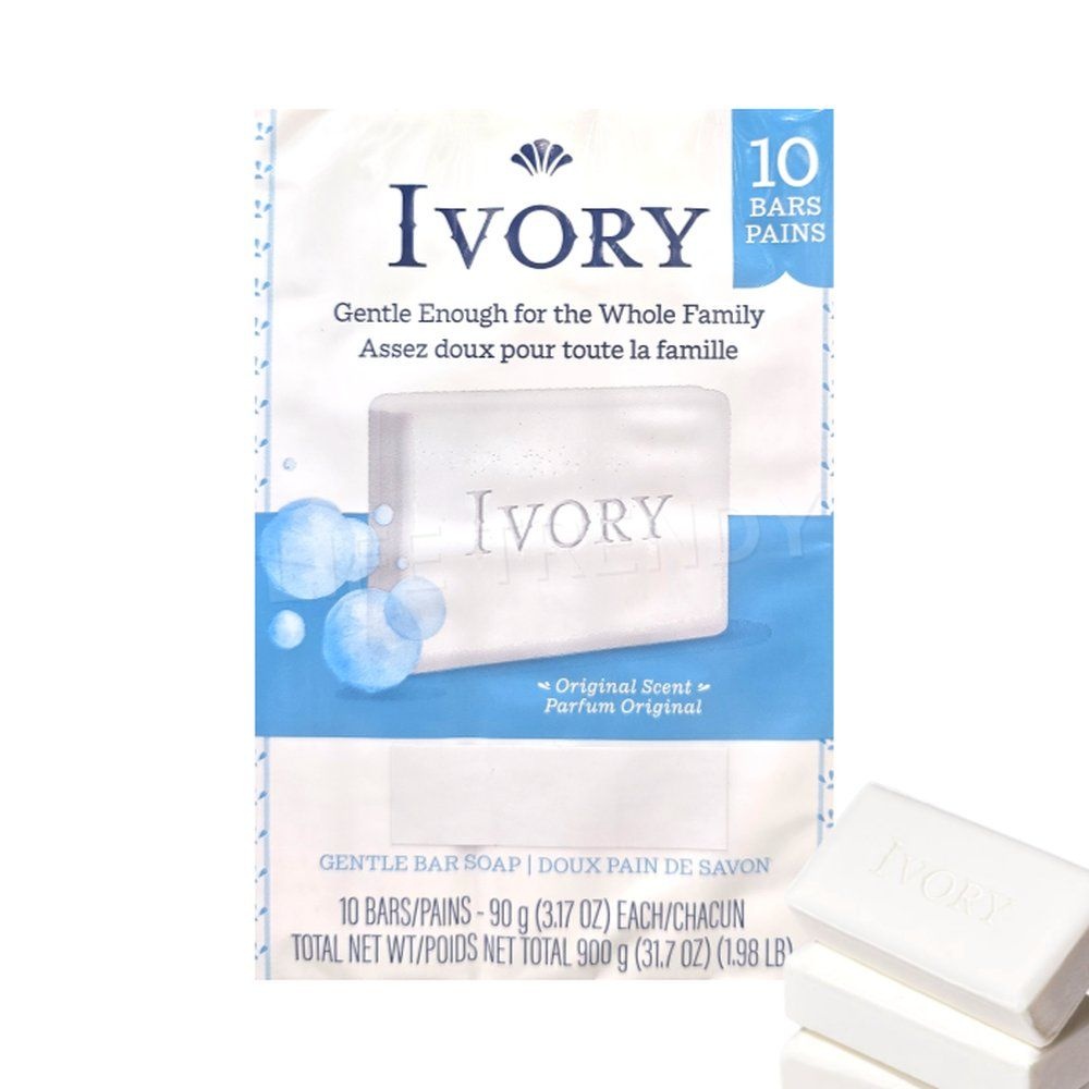 IVORY 모공케어 아이보리 세수비누 오리지널 폼클렌징 비누 90g 10개