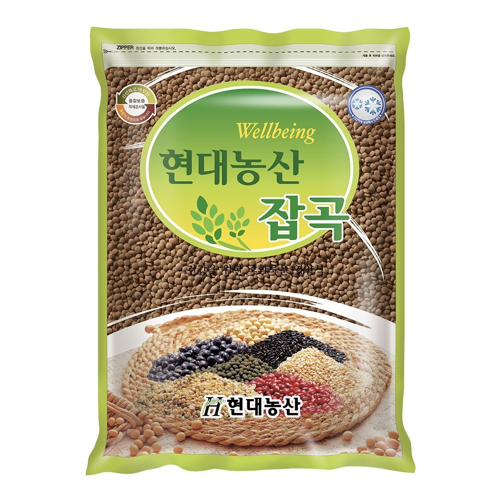 현대농산 갈색렌틸콩 1kg 렌즈콩