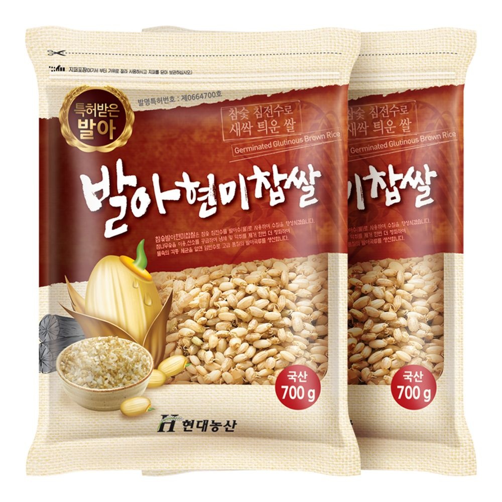 현대농산 국산 발아현미찹쌀 1.4kg (700gx2봉)