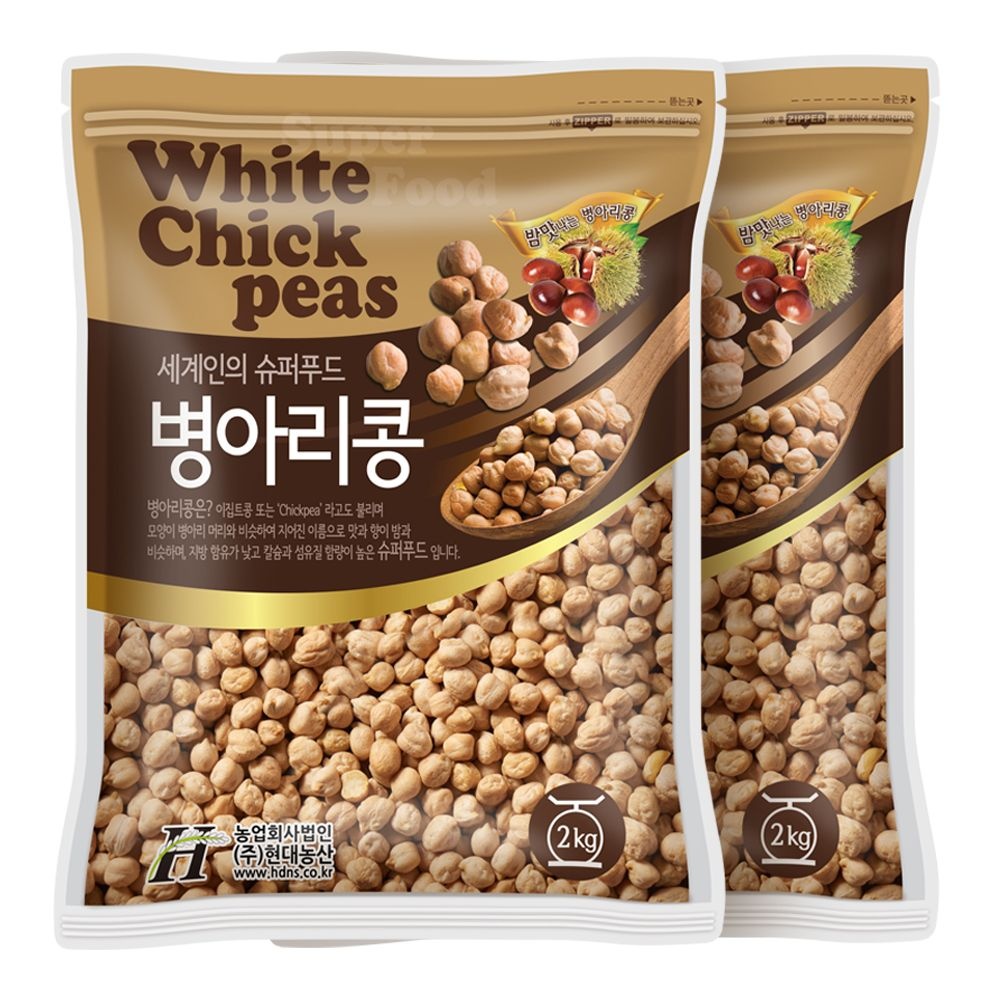 현대농산 수입 병아리콩 4kg (2kgx2봉) 이집트콩 밤콩