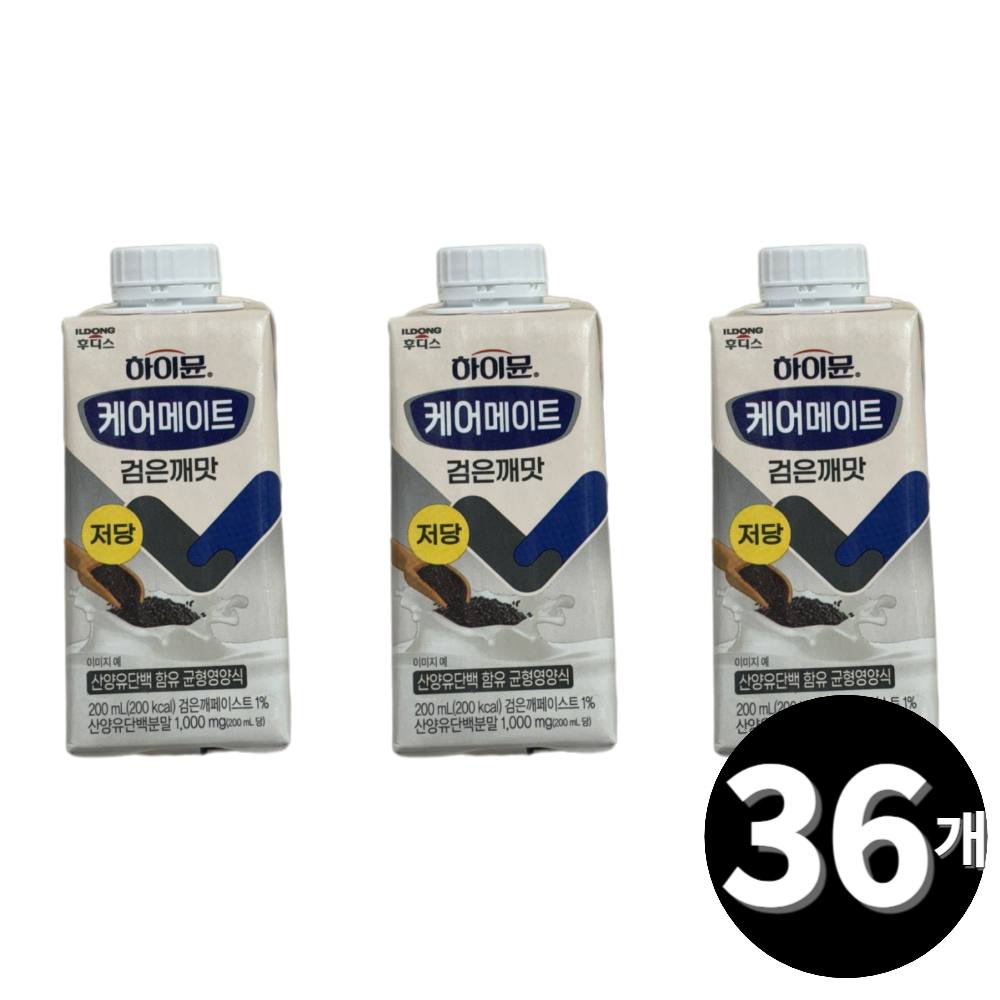 하이뮨 케어메이트 검은깨맛 200ml, 36개