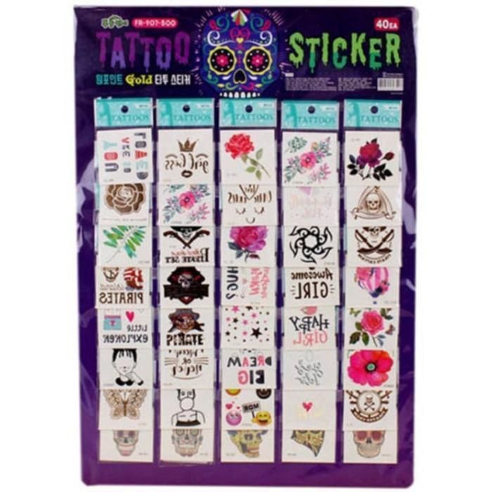 [패션플러스][주식회사 브이와이][JHQS9S8U_52CK]원포인트 골드 타투스티커(40개입) Z5 (30388593A)