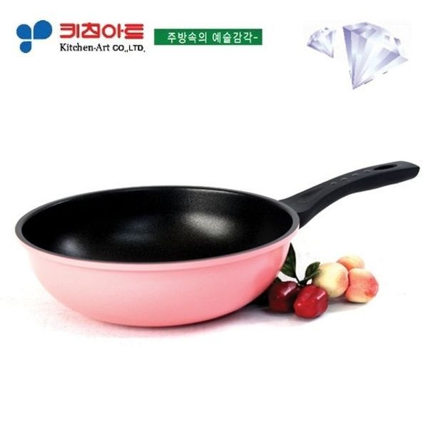 키친아트 [하프클럽]키친아트 하우스쿡 다이아몬드코팅 궁중팬26CM