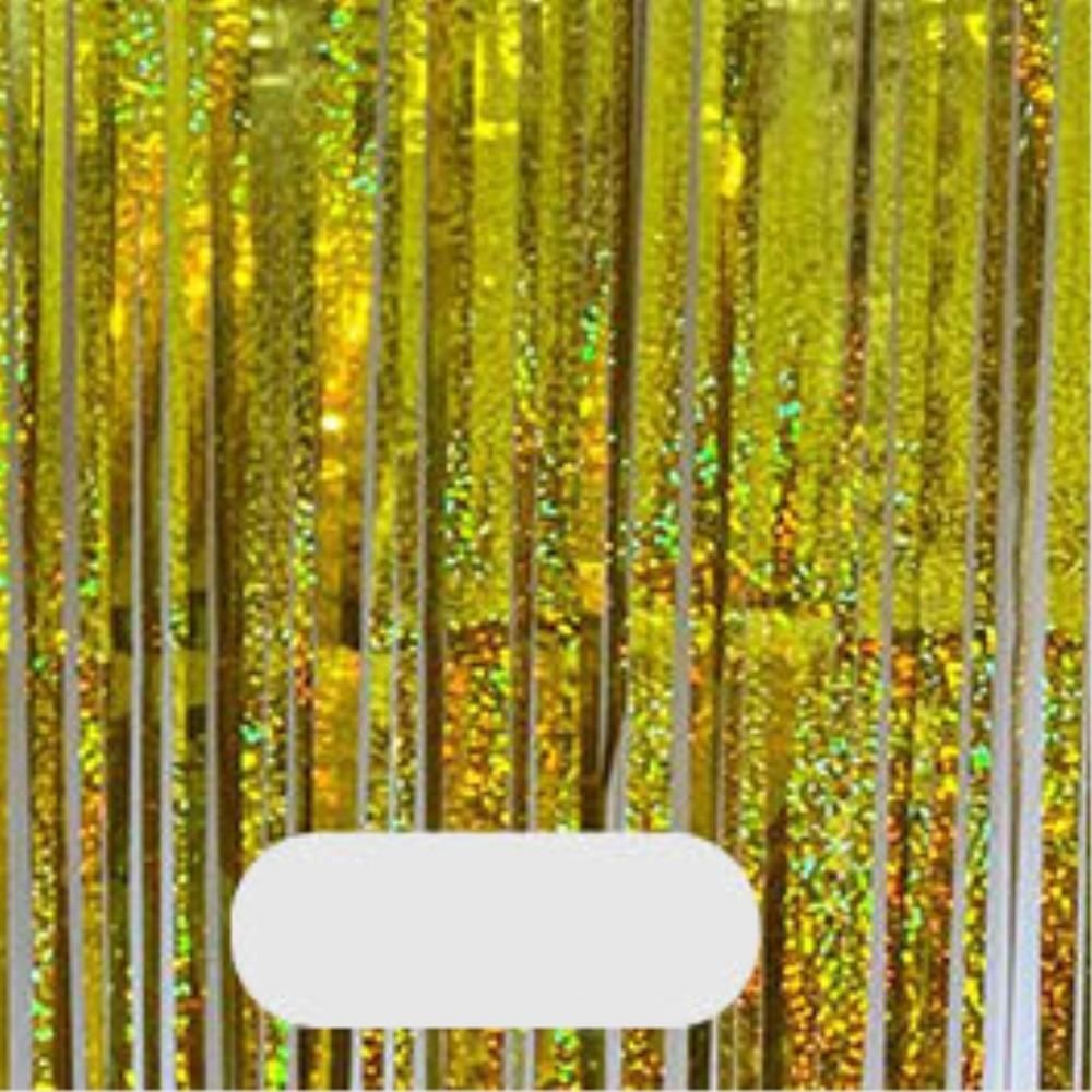 맥스코포레이션 서프라이즈 홀로그램 파티은박커튼1x2m 2개 이밴트 기념 광고 커텐