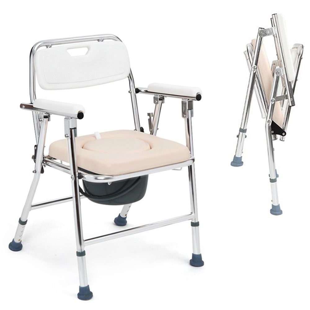 라온아띠 프리미엄 접이식 이동식 좌변기 노인 환자용 간이변기 높이조절 변기의자 KCS-902