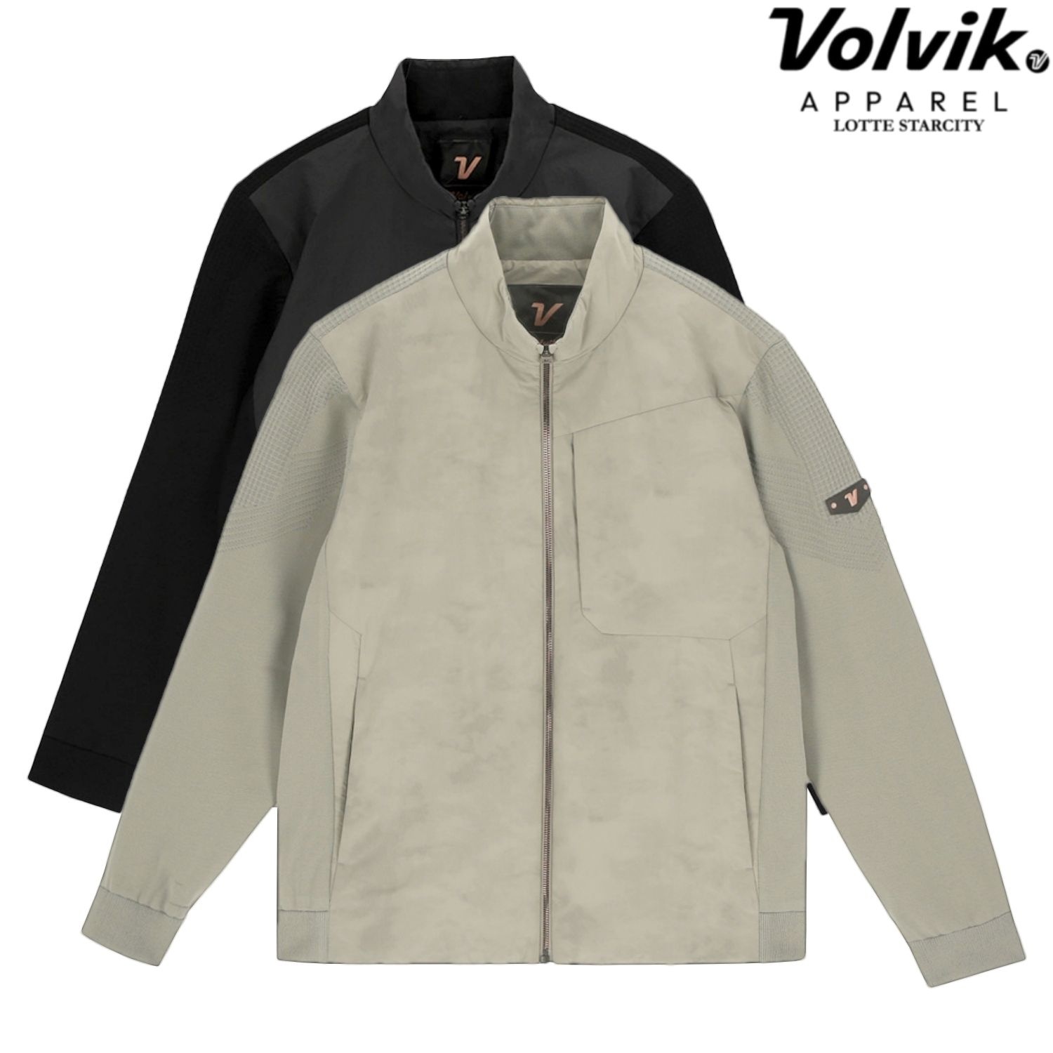 [롯데백화점] 볼빅 LAB 남성 골프 시즌 패턴 하이브리드 패딩 점퍼 VMWBQ252_KD LE1221298435