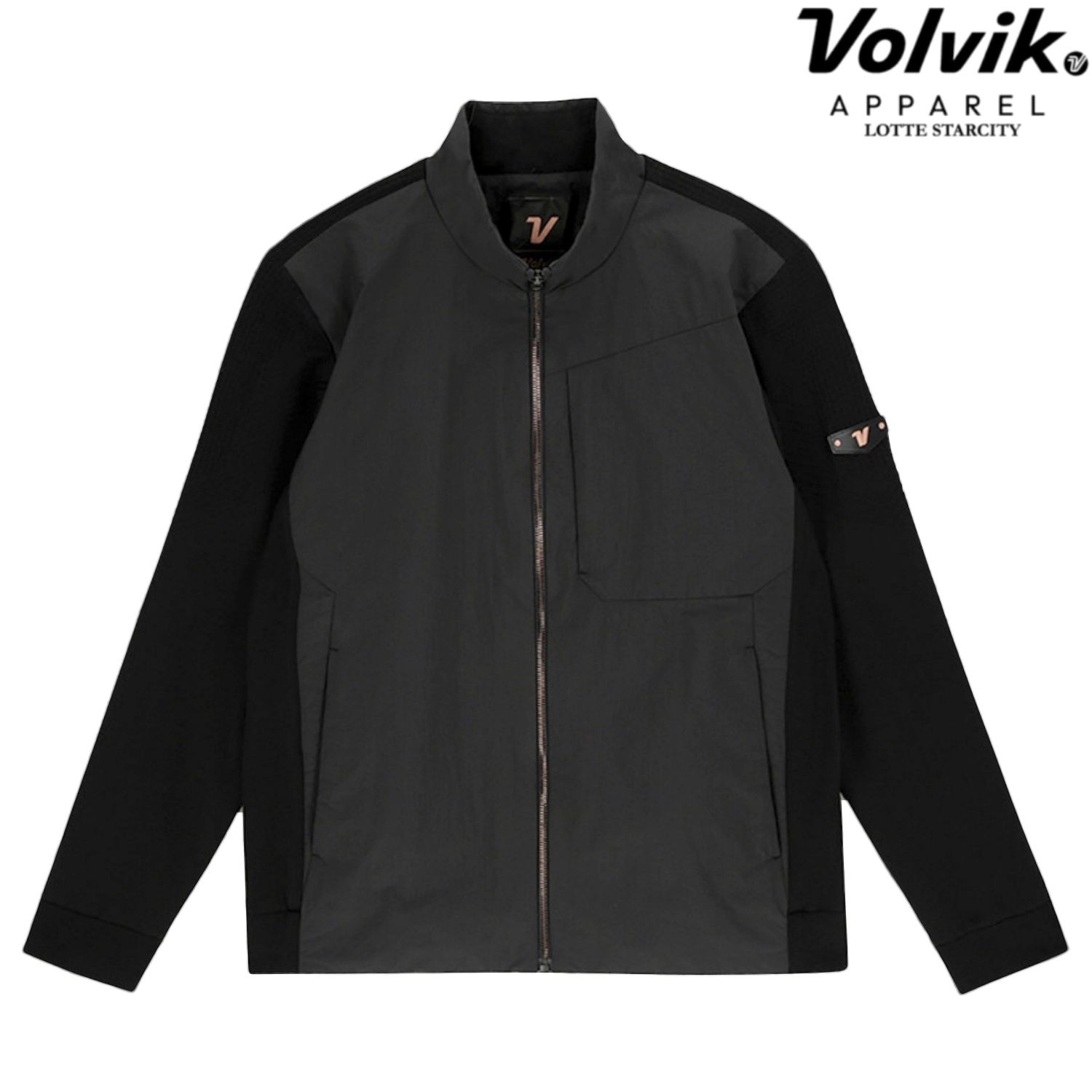 [롯데백화점] 볼빅 LAB 남성 골프 시즌 패턴 하이브리드 패딩 점퍼 VMWBQ252_BK_KD LE1221298756