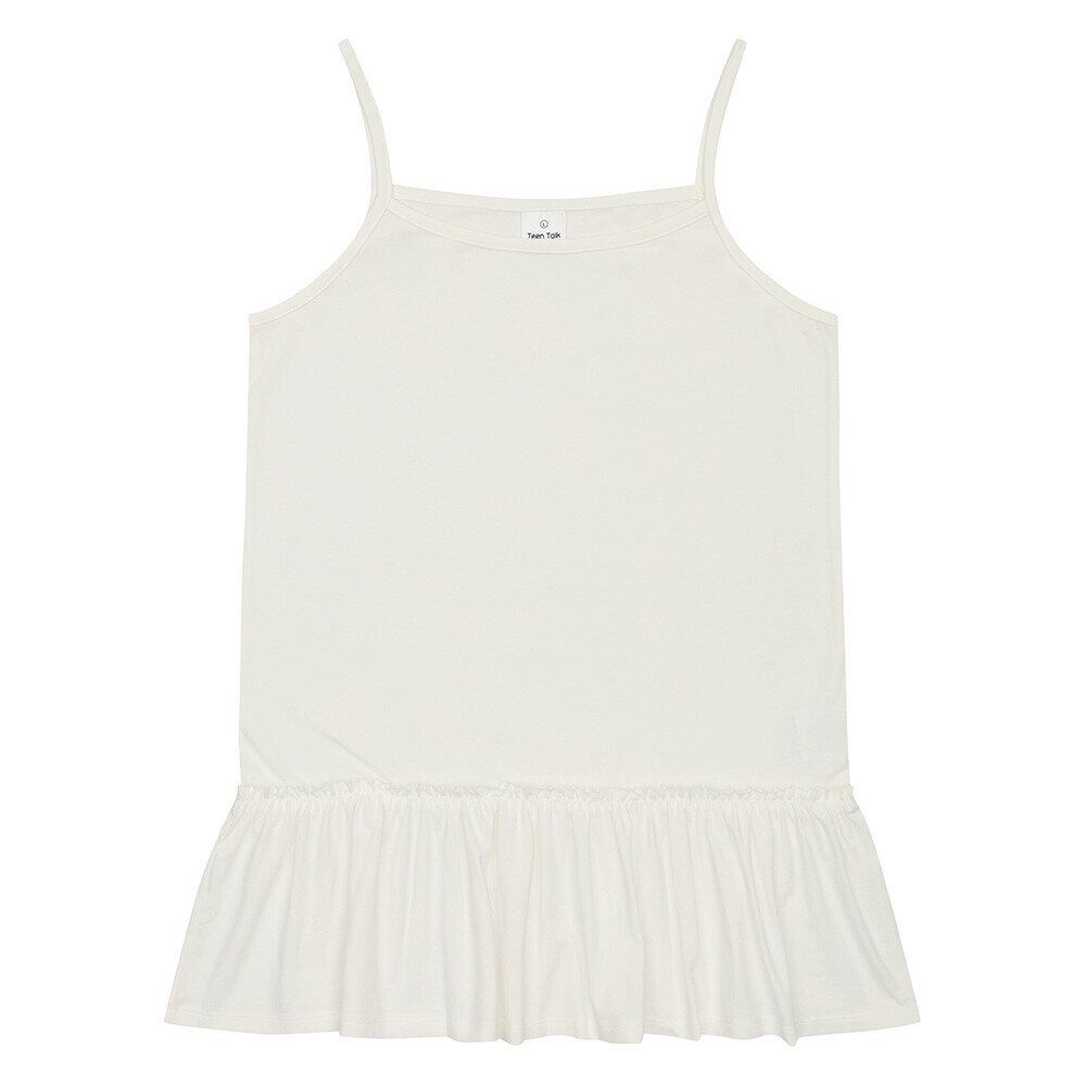 에꼴리에 [모다아울렛][에꼴리에]밑단 프릴 레이어드 끈나시티 26OP451WT_OD 오산동탄점