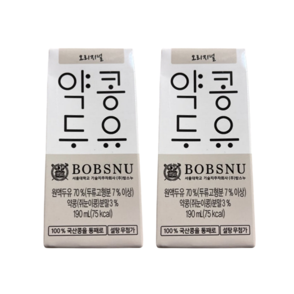 밥스누 서울대 밥스누 오리지널 약콩두유 190ml X 24개