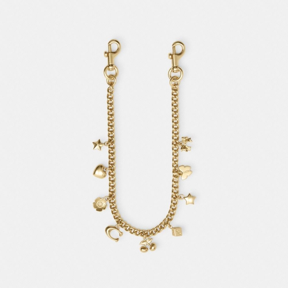 [해외] 코치 참 체인 스트랩 31126 골드/골드