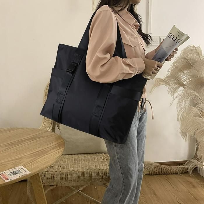 [패션플러스][주식회사 브이와이][JHL71765_51IC]공용 버클 수납력좋은 빅백 숄더백 쇼퍼백 (29885980A)