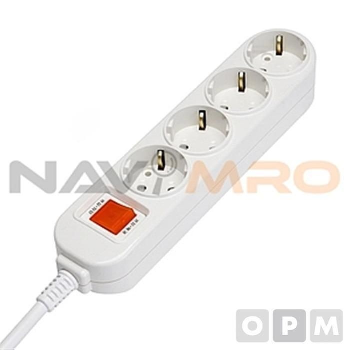 [패션플러스][주식회사 브이와이][JHL750QV_51CE]4구 1EA/2호 (1.5m) 정격전압 16A 250V (29890720A)