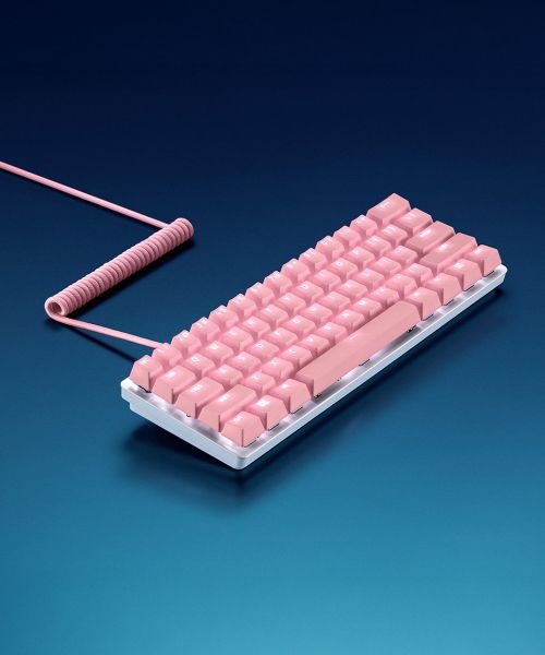 RAZER 매장정품 RAZER PBT Keycap Colied Cable Set - Quartz 키보드 키캡 세트