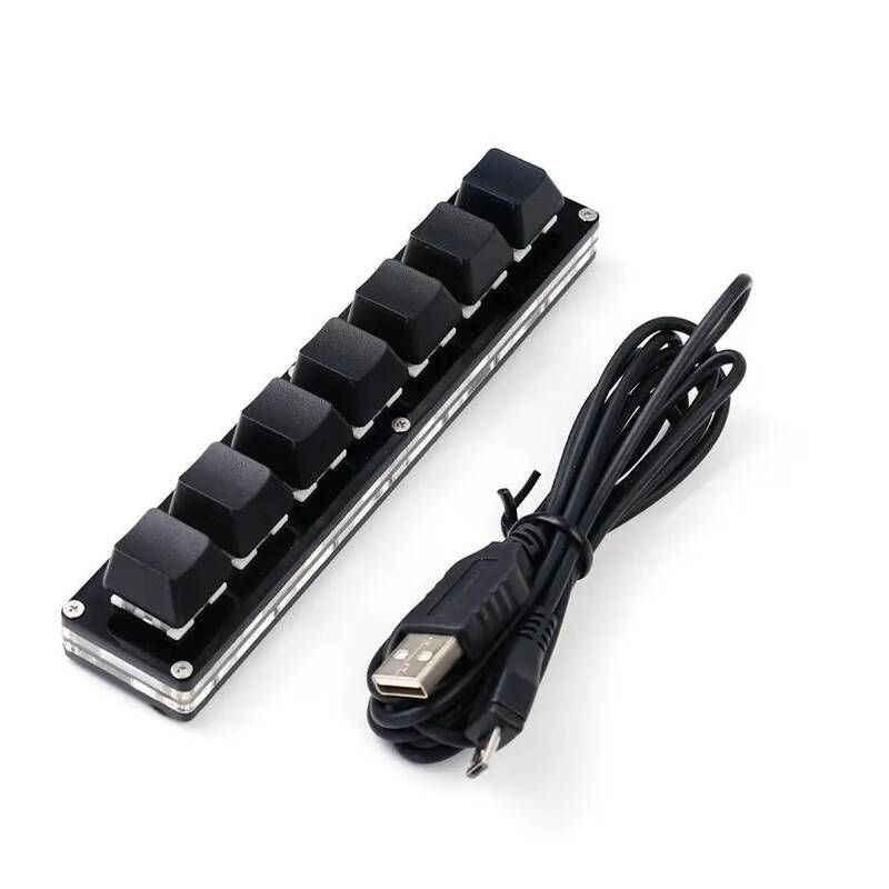 Eelhoe [해외] 텐키패드 넘버패드 7 키 검은색 미니 키패드 숫자 패드 기계식 키보드 Photoshop 게임용 OSU 매크로