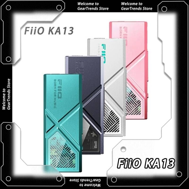 Darmoshark [해외] 이동식앰프 스피커 FiiO KA13 데스크탑 모드 헤드폰 앰프 미니 USB DAC AMP 휴대용 550mW 고출력 듀얼 CS43131