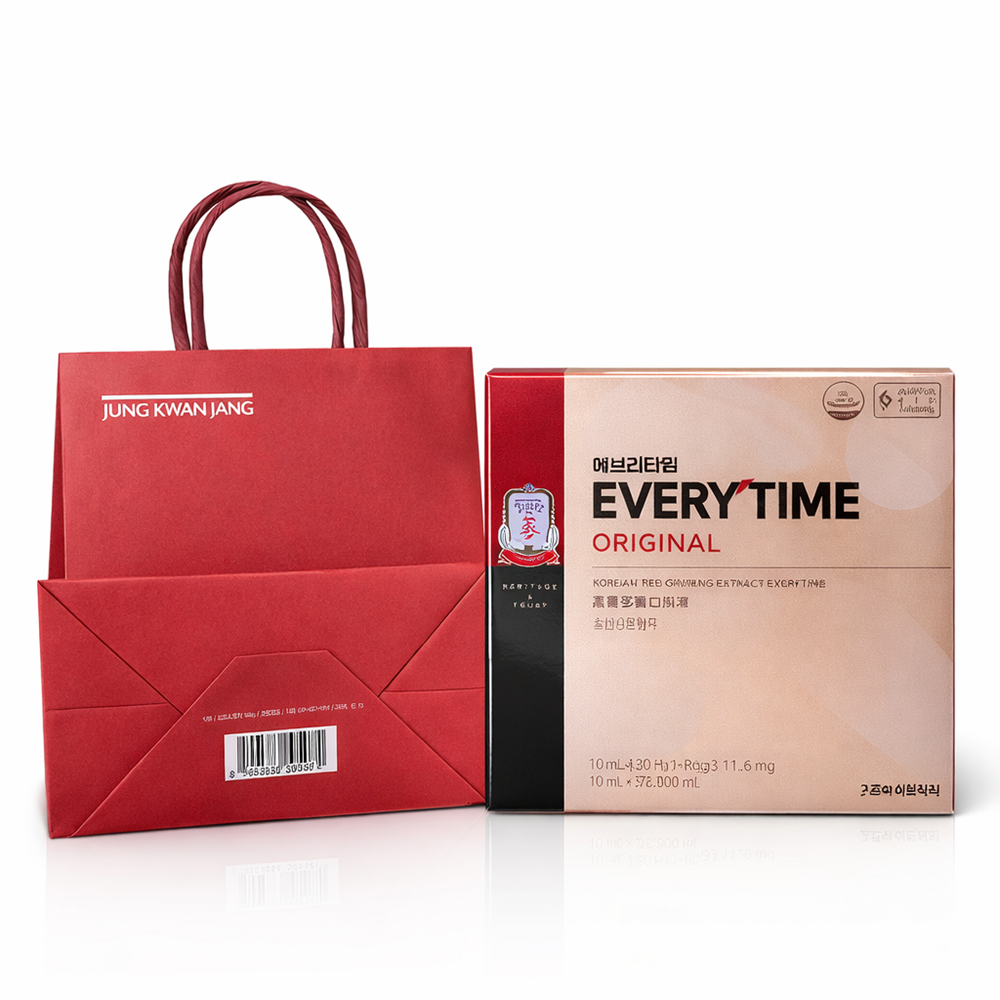 정관장 홍삼정 에브리타임 30포 오리지널 진액 6년근 홍삼진고 스틱 샷 선물세트 효능