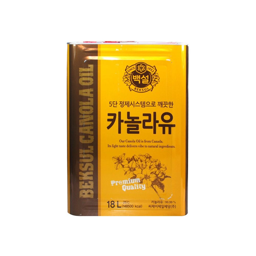 CJ제일제당 백설 카놀라유 18L