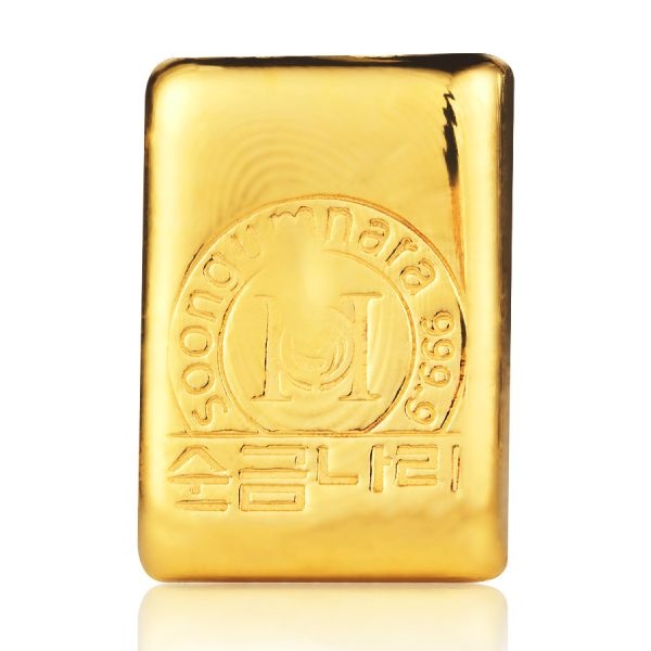 한국금거래소 [순금나라] 24K 포나인 999.9 투자형 실속 골드바 100g (덩어리금)