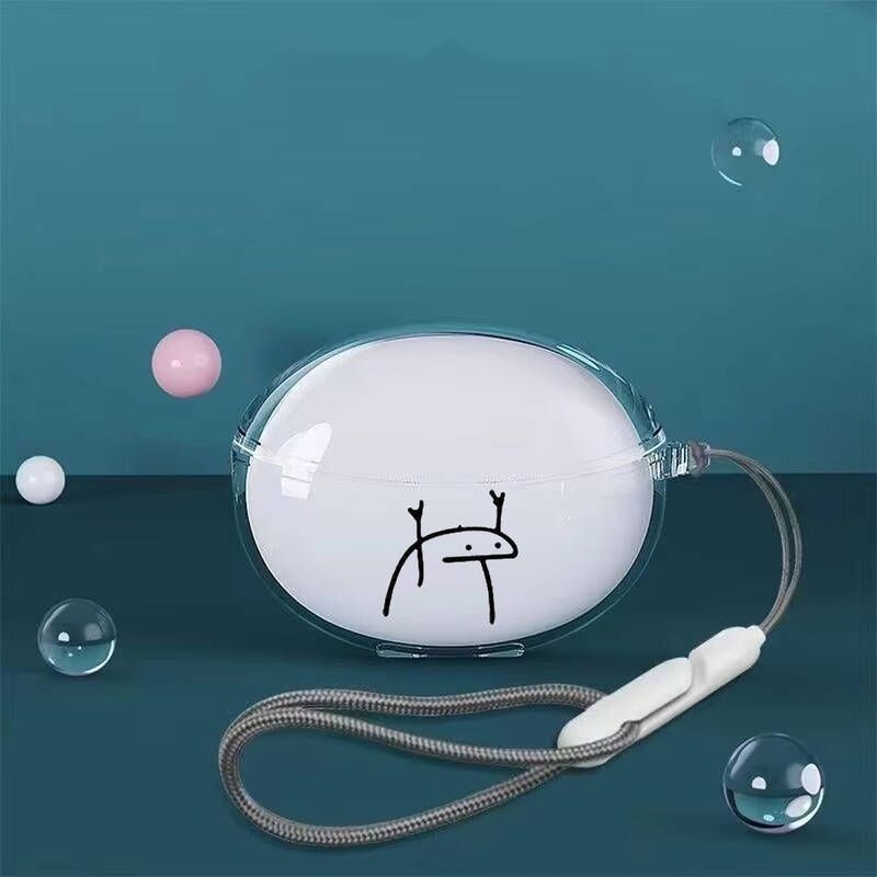 [해외] 헤드셋파우치 헤드폰 케이스 QCY C30 이어 클립 블루투스 헤드셋용 투명 TPU C30S 충격 방지 커버 쉘