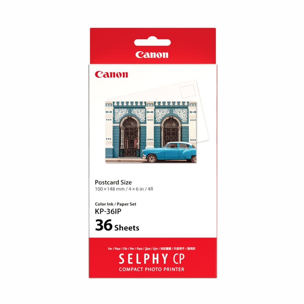캐논 KP-36IP 포토프린터 용지 36매 엽서 사이즈 인화지 CP1200 CP1300 CP1500용 / WJ