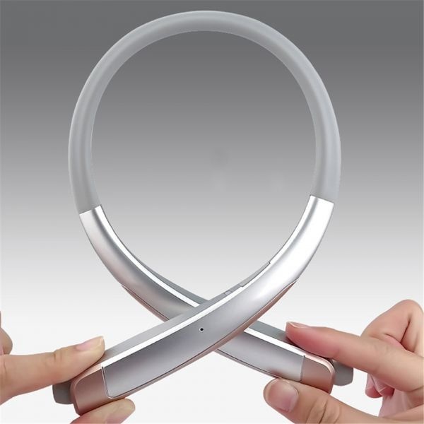 [해외] 넥밴드이어폰 HBS-1100 스테레오 블루투스 헤드폰 바이노럴 핸즈프리 넥밴드 이어폰 패션 미니 무선 헤드셋