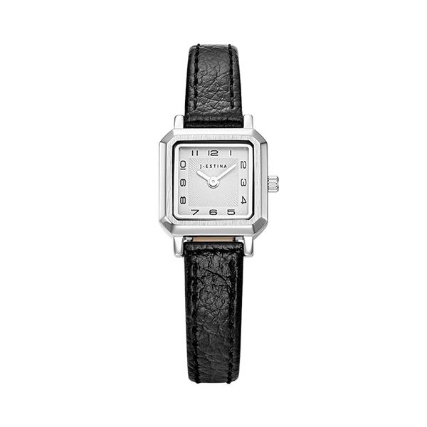 AMICO 스퀘어 가죽 시계 (JWM1LE5BS501WHBK0)