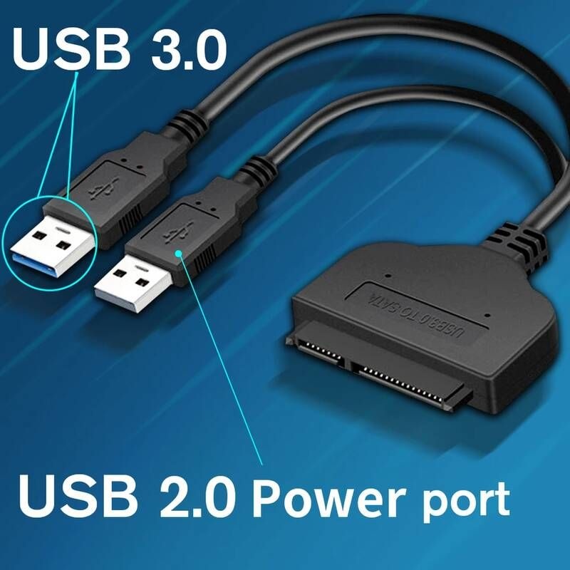 [해외] 외장하드케이블 연결선 Sata To USB 3020 하드 드라이버 어댑터 25인치 외부 SSD HDD 드 22 핀 III 케이블