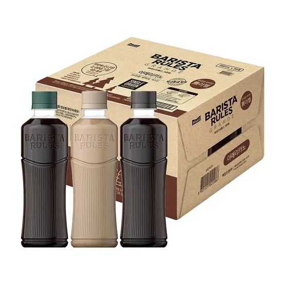 바리스타룰스 무라벨커피 3종 아메리카노/라떼/디카페인 350ml 20개