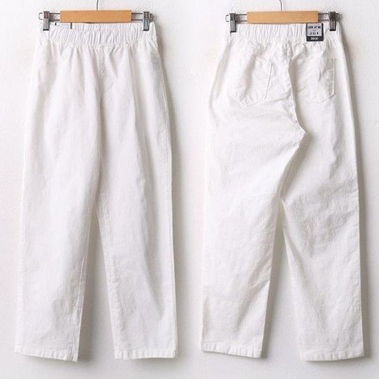 상품상세참조 [JH4P6S7U_51IB]면밴딩8부와이드팬츠 DLOA704 바지 스판 (29908452A)