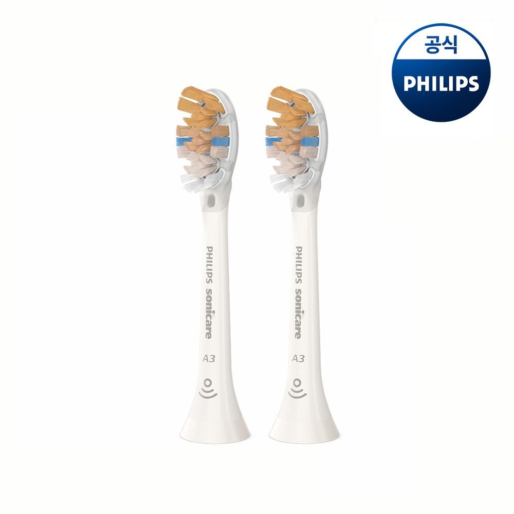 필립스 PHILIPS 필립스 소닉케어 A3 프리미엄 올인원 칫솔모 화이트 2개입 HX9092/14