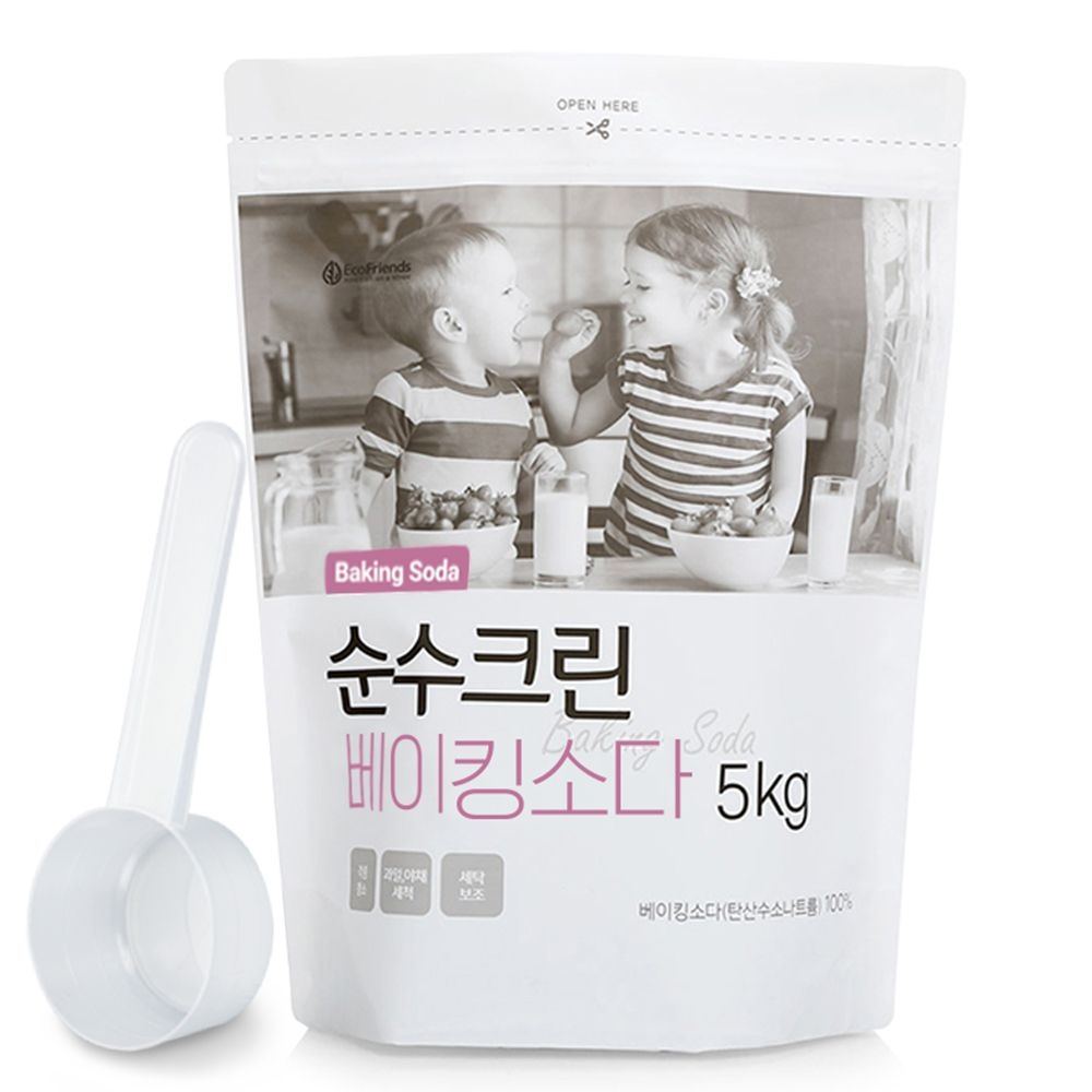 순수크린 베이킹소다 파우치5kg +스푼1개증정 안전한 천연세제