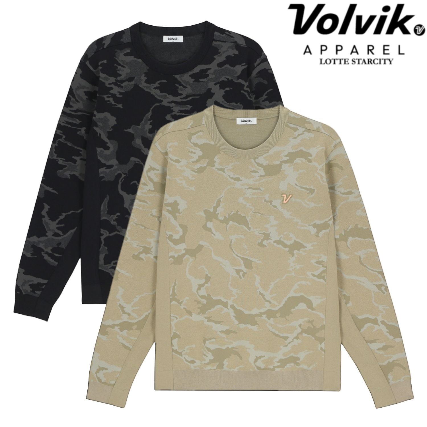[롯데백화점] 볼빅 LAB 남성 마블패턴 라운드 풀오버 VMKTQ151_KD LE1221046756