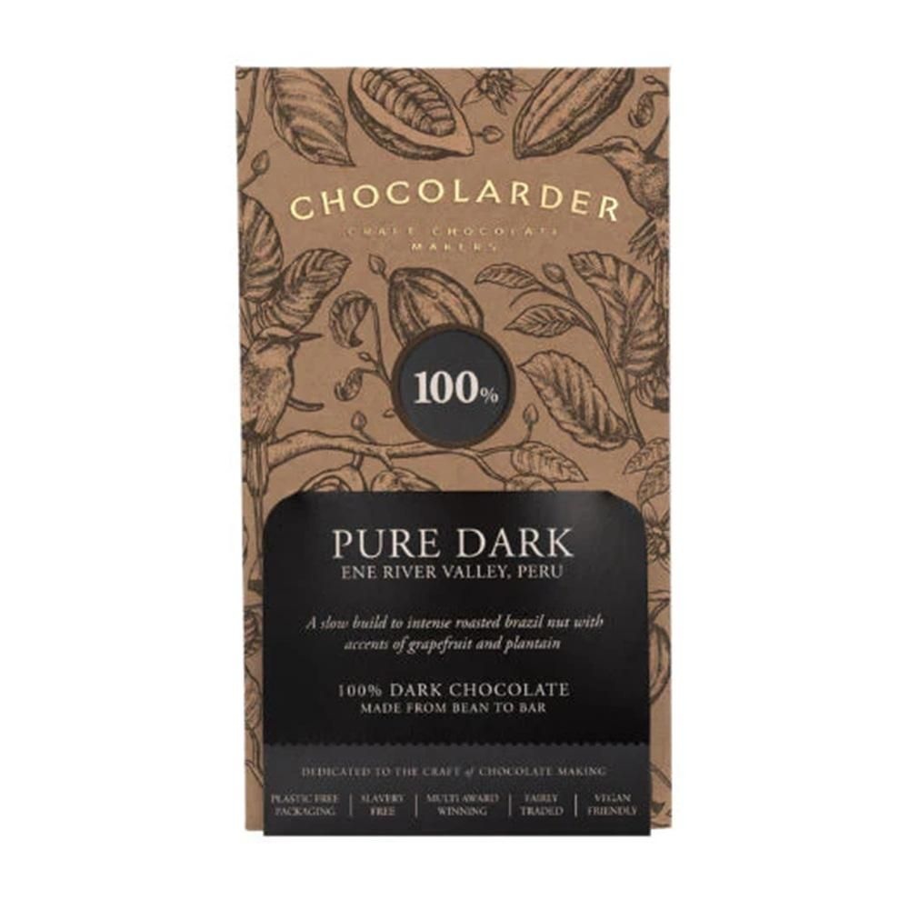 [해외] 더 팟 앤 파인애플 Chocolarder 70g 2팩 퓨어 100% 다크 Chocolarder Pure 100% Dark 70g