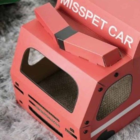 고양이스크래처 미펫 고양이 스크래쳐 소방차 스크래처 고양이스크래치 고양이놀이기구