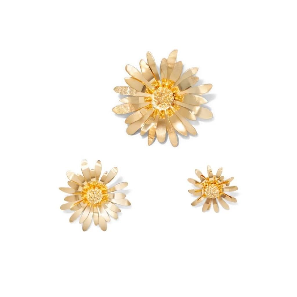 오스클랜 데이지 모티프 브로치 세트 3p 75258 TP451892320