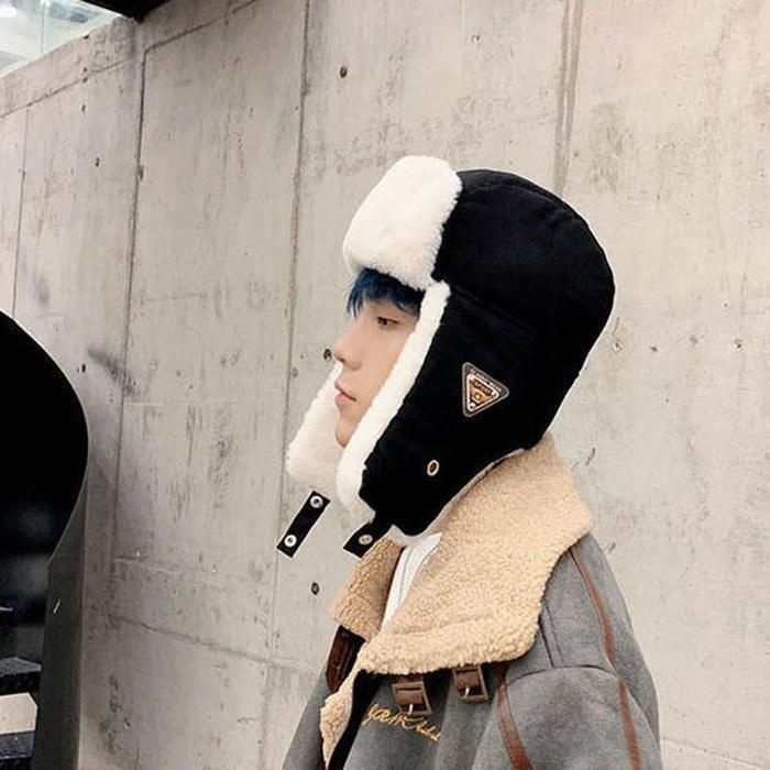 [패션플러스][주식회사 브이와이][JHMM4T0Q_51IE]겨울 외출 패션 남성 소프트 귀달이 모자 (29176606A)