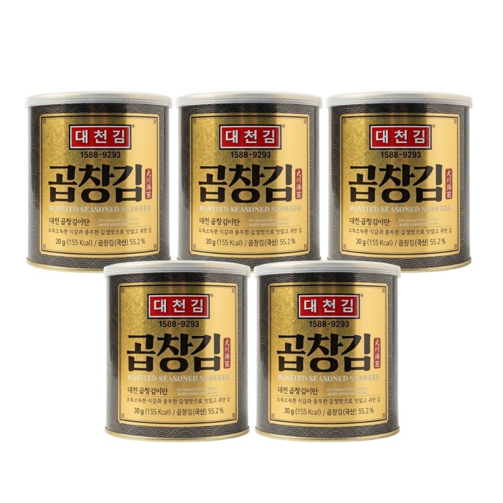 대천김 곱창김 캔 30g 5캔