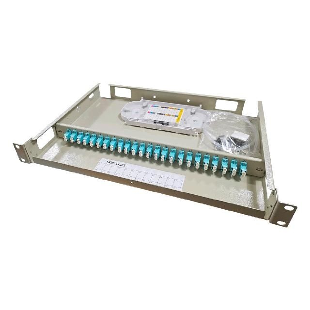 SAFE FDF48C OM3 LC 1U 랙타입 48포트 광분배함 광단자함
